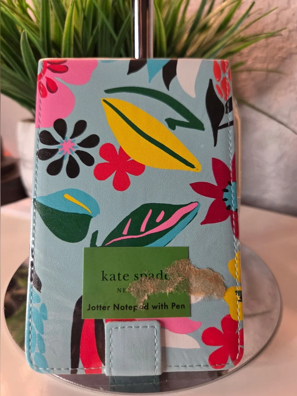Kate Spade Floral Multicolor Jotter Notepad With Pen